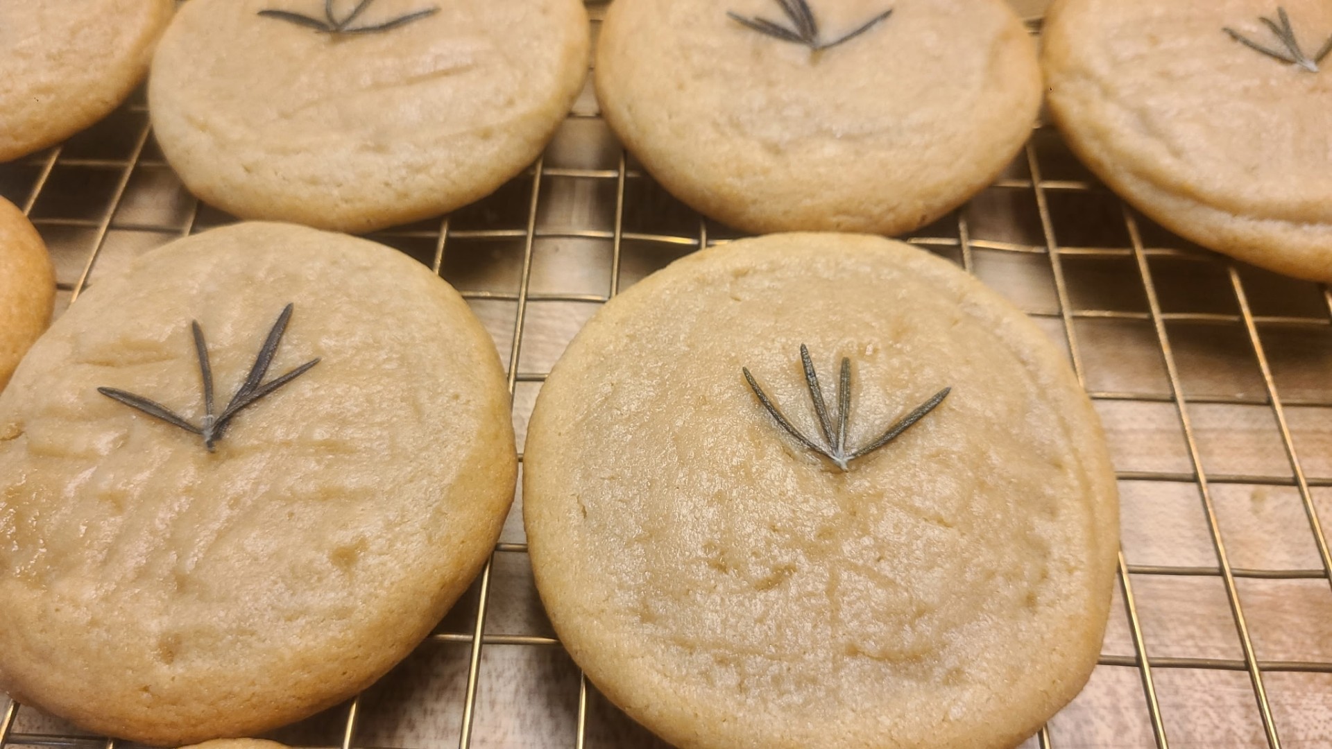 Hand-iced sugar cookies