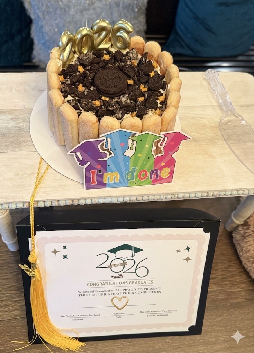 Winwood Brambleton 2 Pre-K completion celebration testimonial with heart details
